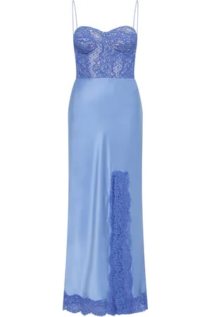 Rebecca Vallance Larisa lace-embellished silk dress