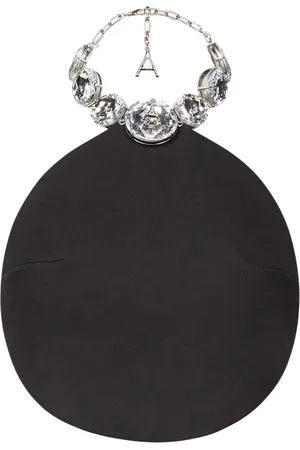 AREA Crystal-embellished wool top