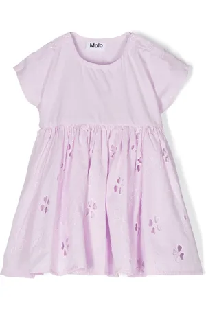 Molo Broderie-anglaise organic-cotton dress