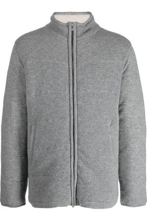 N.PEAL Zip-up cashmere padded jacket