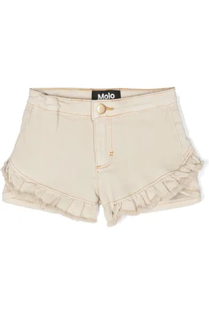 Molo Ruffled twill shorts