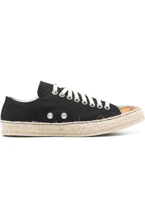 MAGLIANO Braided-sole canvas sneakers