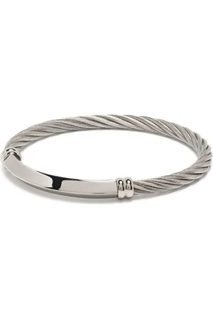 Charriol Better Half logo-engraved bracelet
