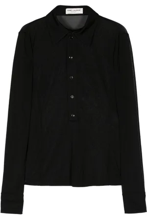 Saint Laurent Button-up mesh shirt