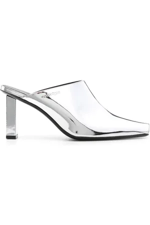Courrèges Sleek 70mm mirrored mules