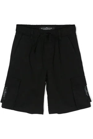John Richmond Logo-print cargo shorts