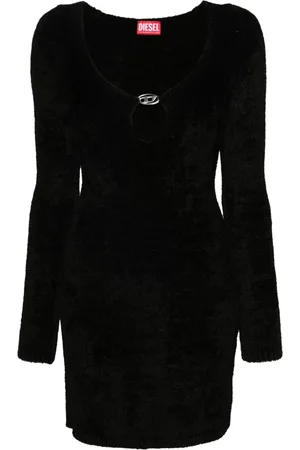 Diesel M-Coleen logo-plaque dress