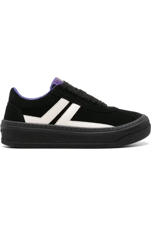 Lanvin X Future panelled suede sneakers