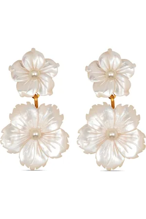 Jennifer Behr Tibby floral drop earrings