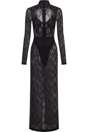 DION LEE Cut-out lace maxi dress
