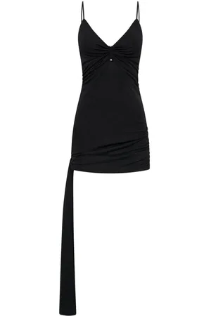 DION LEE Gathered-detail cut-out minidress