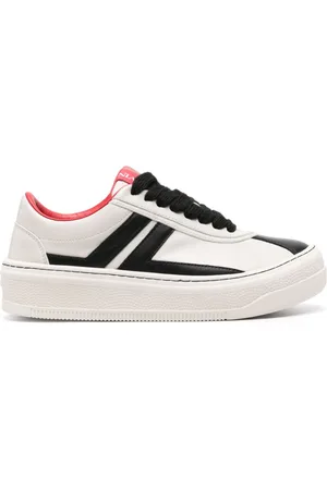 Lanvin Panelled leather sneakers