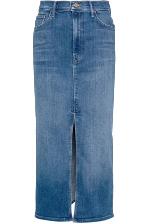 Mother The Reverse Pencil Pusher denim skirt