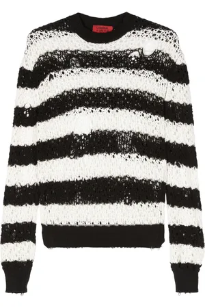 Liberal Youth Ministry Striped cut-out detail jumper