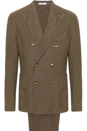 Boglioli Double-breasted linen suit