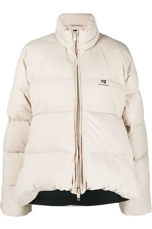 Balenciaga C-Shape logo-print puffer jacket