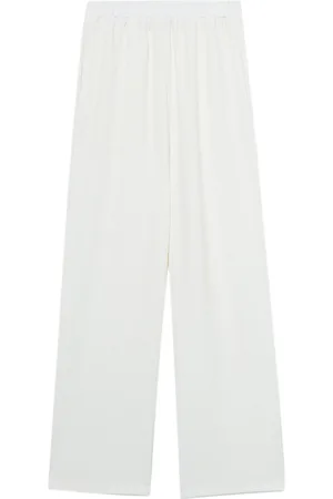 B+AB Elasticated-waist wide-leg trousers