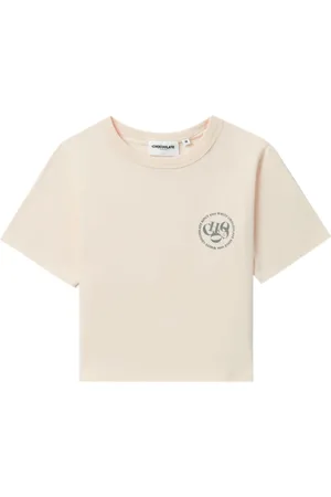 Chocoolate Logo-print cropped T-shirt