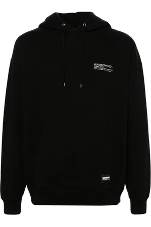 NEIGHBORHOOD Logo-embroidered cotton hoodie
