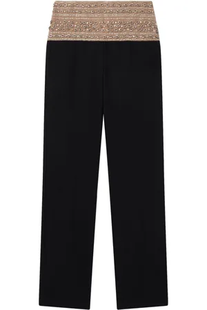 Stella McCartney Crystal-embellished wool trousers