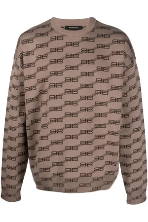 Balenciaga BB monogram-intarsia jumper