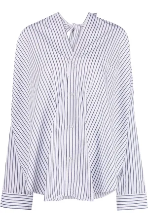 Balenciaga Bow-detail striped shirt