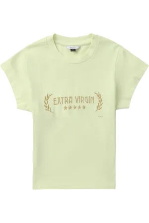Eytys Zion slogan-embroidered T-shirt