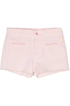 Billieblush Stud-embellished raw-cut shorts