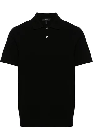 THEORY Goris fine-knit polo shirt