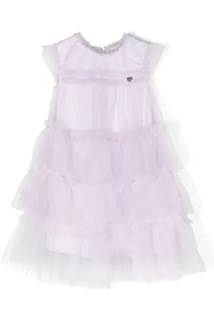 MONNALISA Tiered tulle dress