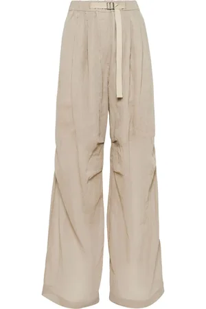 Brunello Cucinelli Belted cotton-organza trousers