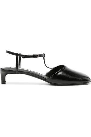 Jil Sander T-bar leather pumps