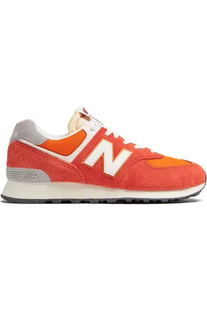 New Balance 574 colour-block suede sneakers