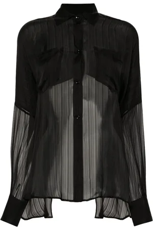REV Asymmetric silk shirt