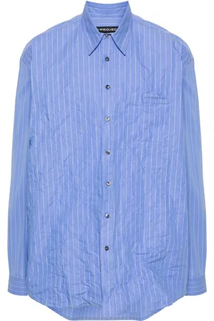 Y / PROJECT Embroidered-logo cotton shirt