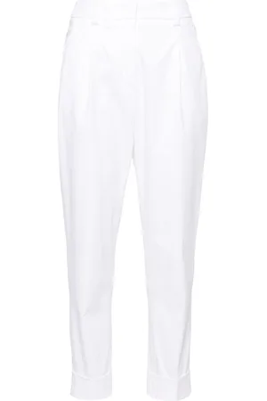 PESERICO SIGN Cuffed tapered trousers