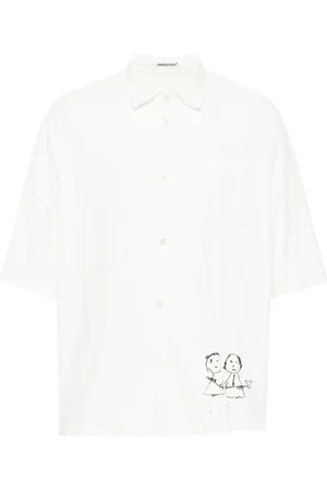 UNDERCOVER Cartoon-print cotton-poplin shirt