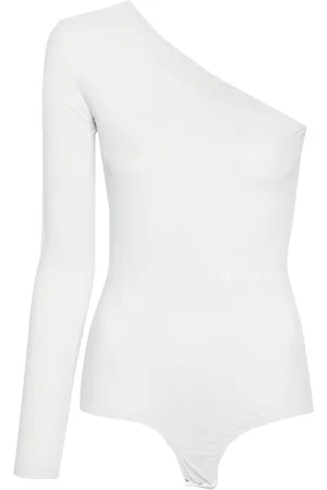 Maison Margiela Single-stitch asymmetric bodysuit