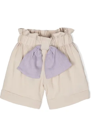 LA STUPENDERIA Bow-detail shorts
