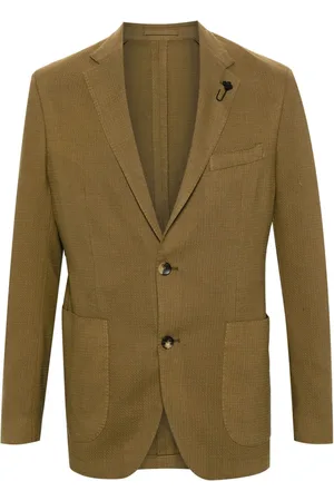 LARDINI Notched-lapels single-breasted blazer
