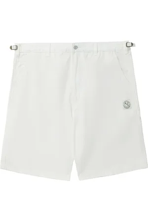 Izzue Logo-appliquéd cotton shorts