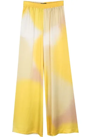 GIANLUCA CAPANNOLO Silk wide-leg trousers