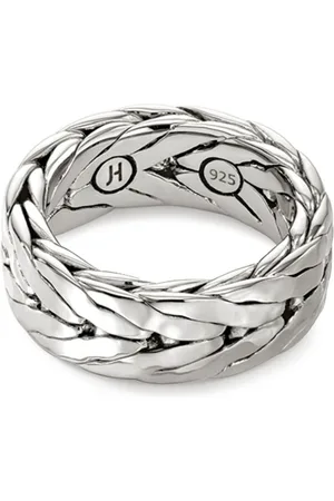 John Hardy Sterling hammered ring
