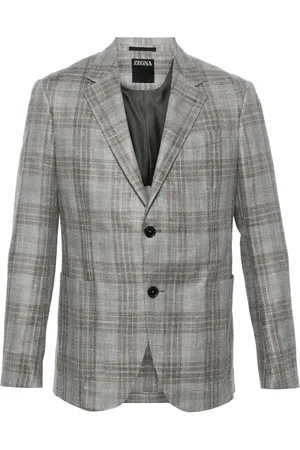 Ermenegildo Zegna Checked single-breasted blazer