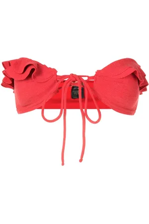 CLUBE BOSSA Bandara ruffled strapless bikini top