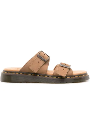 Dr. Martens Josef buckled suede slides