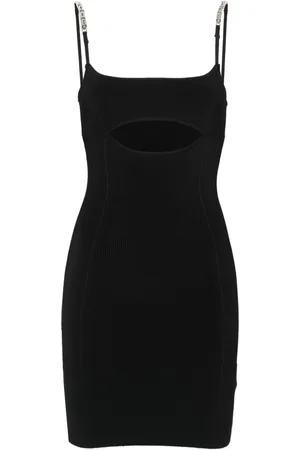 GCDS Logo-lettering ribbed mini dress