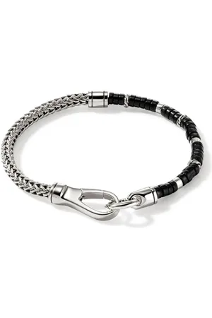 John Hardy Sterling black onyx heishi bracelet