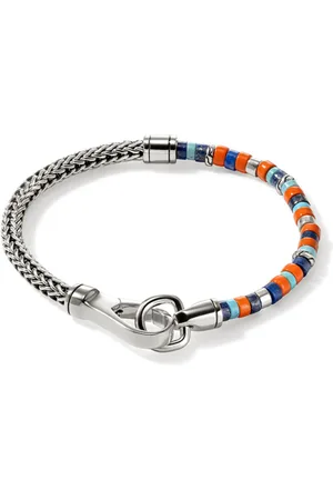 John Hardy Sterling lapis lazuli and turquoise heishi bracelet