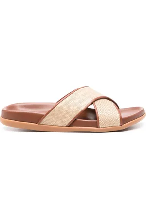 Ancient Greek Sandals Thais basket-weave slides